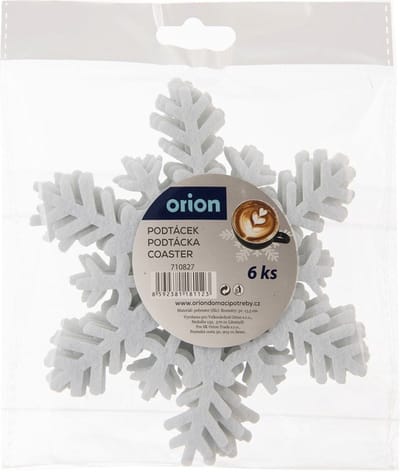 Beker Onderzetters Vilt Wit 13,5 cm 6 stuks - voor Glazen - Glazenonderzetters