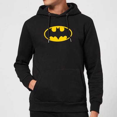 Justice League Batman Logo Hoodie - Black - S