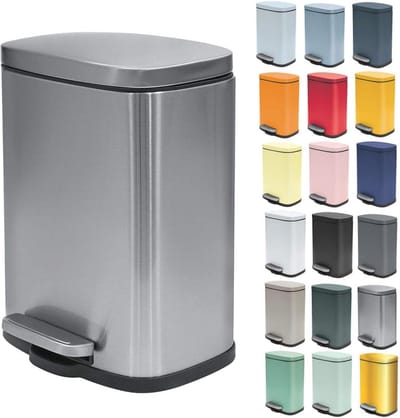 Cosmetica Afvalbakje – Elegante Roestvrijstalen Prullenbak voor Badkamer en Keuken met Voetpedaal