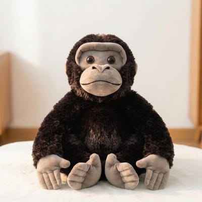 Simulation Gorille Singe Orang-outan Réaliste Peluches Animaux en Peluche de Dessin Animé pour Enfants Cadeaux d'Anniversaire Décor about 25-30cm