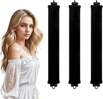 Haar Krul Set - Krulband Zonder Hitte - Haar Stylen - Beschermend Materiaal - 3 Stuks - Roze