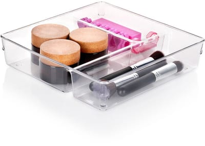 Lade Organizer met Vakken 23x23x5,5 cm - Ladeverdeler - Schuiflade Keukenkast Organizers - Bakjes - Opbergbakjes