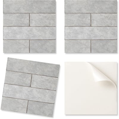 Zelfklevende tegels met afbeeldingen voor de eetkamer: PVC-baksteenpatroon in 3D-layout, 20x20x20 cm