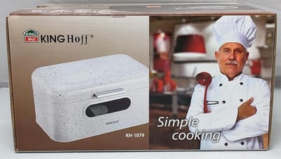 Broodtrommel - Keuken Opberger - Brood Vers Houden - Lichtgewicht Stevig - 30 cm - Wit