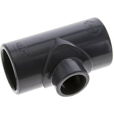 PVC Verloopstuk T-fitting Lijmmof 40 tot 25mm [2 Stuks]