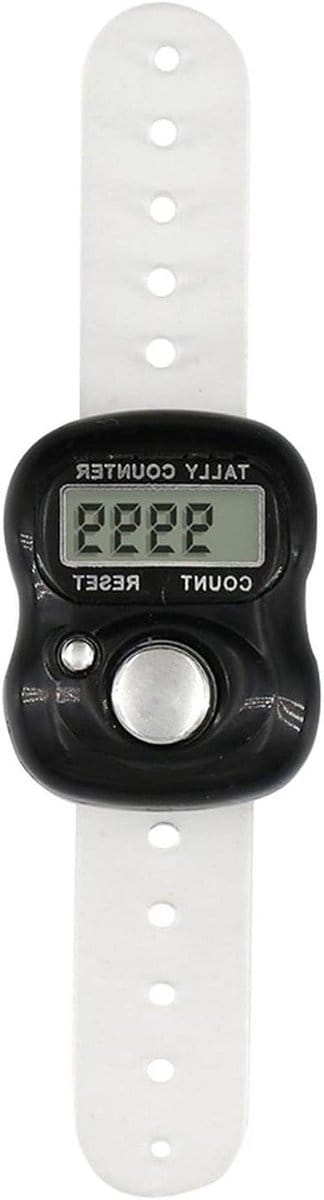 Digitale Vingerteller - Clicker Telteller - Activiteiten Bijhouden - Comfortabele Ring Pasvorm - 15 cm Lengte - Willekeurige Kleur