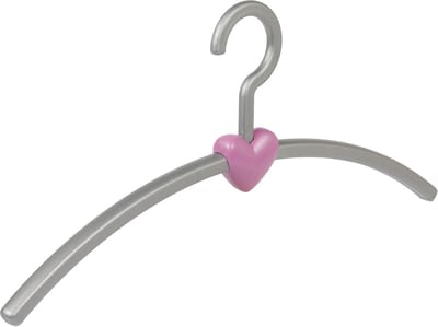 De Kledinghanger Gigant - Garderobehanger - Jassenhanger - Volwassenen - 710234 - 24 Stuks - Eve - Kunststof - Zilver - Roze - 45 cm - Kledinghanger - Kleerhanger (710234/24)