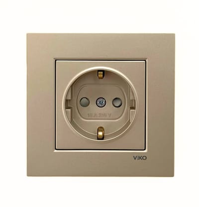 Panasonic Viko [Novella] - Stopcontact - Champagnegoud - Inbouw