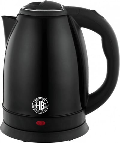 Swissbex HG-5011BLK: 1,8L 1500W roestvrijstalen waterkoker - zwart