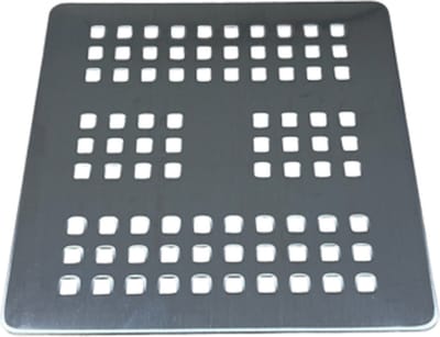 Afvoerrooster RVS 13x13cm t.b.v. douchebak Slim & Soft