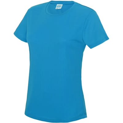 Dames sportshirt met korte mouwen 'Cool T' Sapphire Blue - L