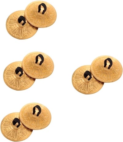 Mini Cimbalen - Vinger Bekkens - Muziek Maken - Koperen Geluid - 55 mm Diameter - Goud