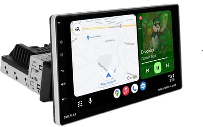 Boscer 1Din Autoradio - Android 15 - Apple Carplay & Android Auto (Draadloos) - 9 Inch HD Verstelbaar Touchscreen - 2+64GB - Navigatiesysteem - Bluetooth - USB - GPS - WIFI - HD Achteruitrijcamera & Microfoon