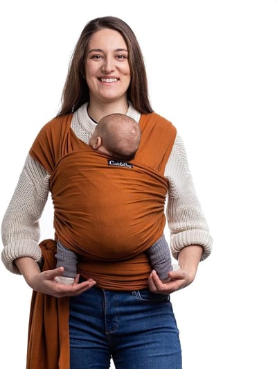 Baby Draagdoek - Draagzak Pasgeboren - Baby Knuffelen - Heupvriendelijk Ontwerp - 3-16 kg - Bruin