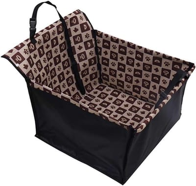 Autostoelhoes Huisdier - Reisdeken Hond - Veilig Reizen - Waterdicht Oxford Materiaal - 60x55x35cm - Zwart