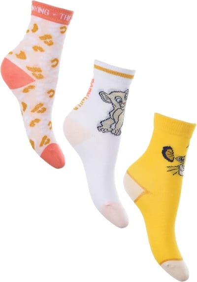 Lion King - sokken Disney Classic Animals - sokken Lion King - 3 paar - maat 27/30