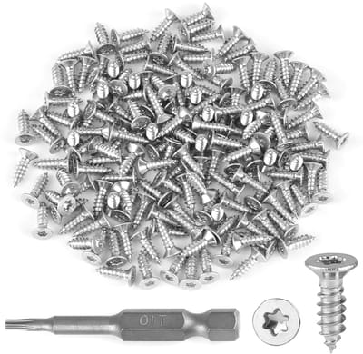 150pcs Self Tapping Stainless Steel Torx Screws, M3 x 10mm Countersunk Head, Torx Screws, Plum Head Stainless Steel - ShopVlot