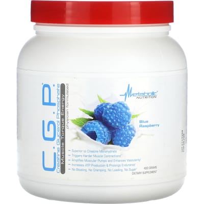 Metabolic Nutrition, CGP, Framboise Bleue, 400 g