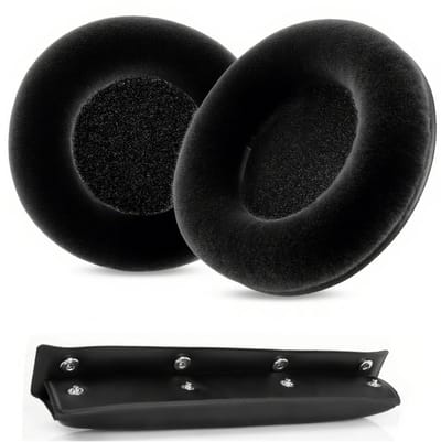 Dailygoods - DT770 pro vervangende oorkussens compatibel met Beyerdynamic MMX300, DT770, DT880, DT990, Custom One hoofdtelefoon oorkussens -zwart