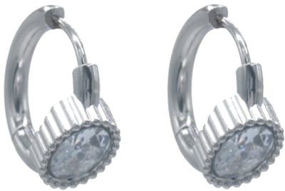 Oorbellen - RVS - kristal - wit - 1.5cm - dames - sieraden - subtiel - stijlvol - cadeau