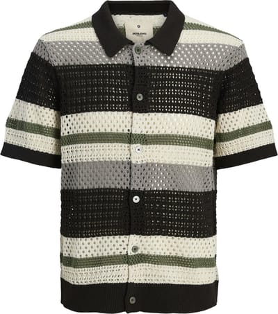 Jack & Jones Gebreide overhemd Gestreept Gebreide overhemd