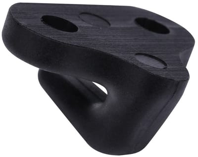 Store_8 - Kajak Sjorren Haken - Dubbele Gat J Vorm Haken - Geschikt voor Bungee en Touw - Zwart - Vervangingshaken voor Kanovaren - Perfect voor Ka...