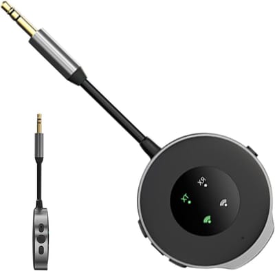 Draadloze FM Zender - Audio Adapter - Muziek Streamen Auto - Ruisonderdrukkende Microfoon - 148 cm - Zwart