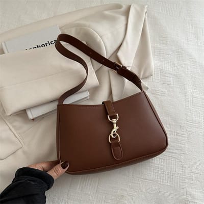 Lente Nieuwe Modieuze Eenvoudig Ontwerp Handtas Mooie Persoonlijkheid Casual Trendy Eén-schouder Armholte Kleine Vierkante Tas gray