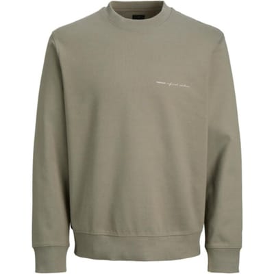 Jack & Jones Trui Jprblaowen Branding Crewneck Sweat 12292205 Smokey Olive Mannen Maat - L