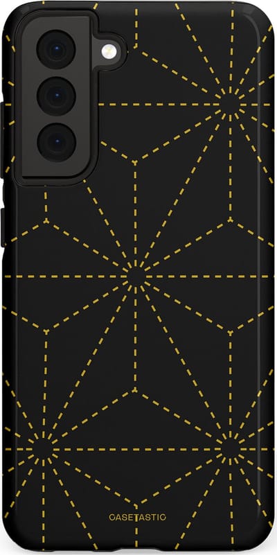 Casetastic Hoesje Geschikt voor Samsung S21 FE - Stijlvolle Beschermende Duo-layer Case - Vouwlijn
