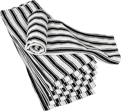 Keukendoeken Set - Vaatdoeken Handdoeken - Keuken Schoonmaken - Professionele Kwaliteit - 50 x 75 cm - Zwart