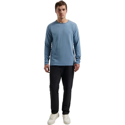 Dstrezzed Ds-newman Crew Provincial Blue Size: S | Long-Sleeved T-Shirts Outlet | Heren | Blauw