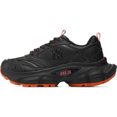 MLB New York Yankees Cuir Synthétique Tendance Minimaliste Mode Style Rue Hautes Basses Dad Shoes Baskets Unisexes Noir Rouge 3ASHW005N-50ORD 36.5 black
