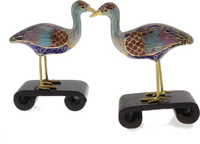 Behave - Cloisonné decor vogels - Oosterse sfeer - 9,5 cm