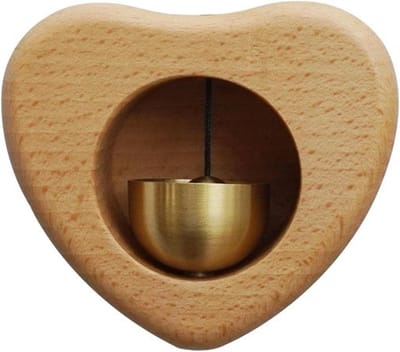 Houten Deurbel - Windgong Ornament - Huis Decoratie - Noten & Messing - Niet gespecificeerd - Niet gespecificeerd