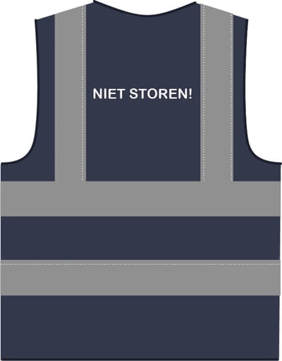 Niet storen hesje RWS marineblauw