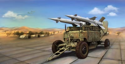 Trumpeter Modelbouwpakket Militaire voertuigen - 02354 Soviet 5P71 Launcher with 5V27 Missile Pechora (SA-3B Goa) Plastic - 1:35 - Modelbouw