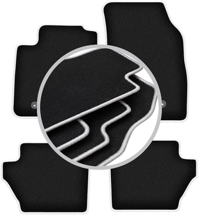 CARLUX-SILVER automatten voor: Mazda 2 II hatchback (2007-2015)