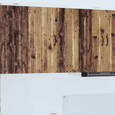 vidaXL - Vaatwasserpaneel - Kalmar - Oudhout - 30 - x - 31 - x - 80 - cm - Bewerkt - hout