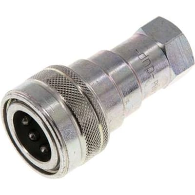 Stalen DN 10 Hydraulische Koppeling Snelkoppeling G 3/8 inch Binnendraad ISO 7241-1 B D 19.1mm