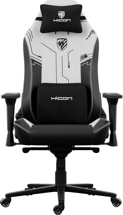 HICON® Premium Bureaustoel - Luxe Ergonomische - Bureaustoel voor Volwassenen met Verstelbare Functies - Apex Serie - EagleBlaze - Wit