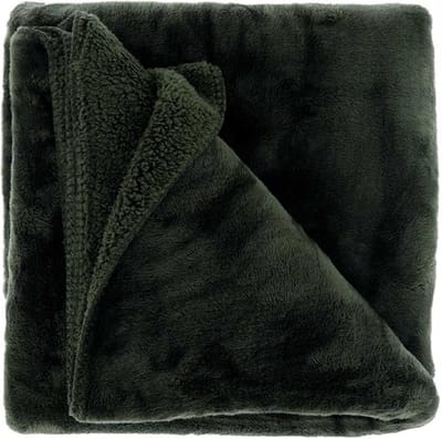 D- Unique Living | Plaid Torvah 150x200cm dark green