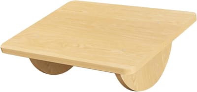 Voetensteun Bureau - Ondersteuning Voeten - Comfortabel Werken - Schommelende Beweging - 34 x 24 x 14 cm - Houtkleur