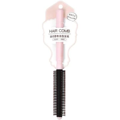 Mini Ronde Roll Stijl Haar Kam Professionele Ontwarrende Haarborstel Antistatische Hoofdhuid Massage Kammen Kapper Thuis Haar Styling Tool roze