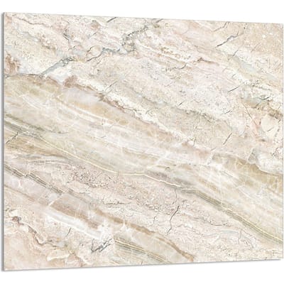 TMK ArtDeko Serie - Glas Snijplank - 65x60cm - Marmer - Beschermende Glasplaat