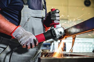 Haakse slijper 1300 Watt met extra handgreep en 10.000 toeren/min