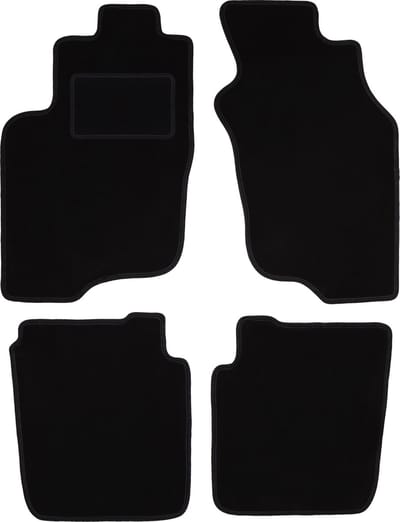 Zwarte veloursmatten voor: Mitsubishi Space Star minivan (1999-2005)
