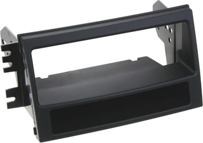 1-DIN Paneel geschikt voor met aflegbakje. Kia Soul (AM) 2009-2011 Kleur: Zwart (METRA)