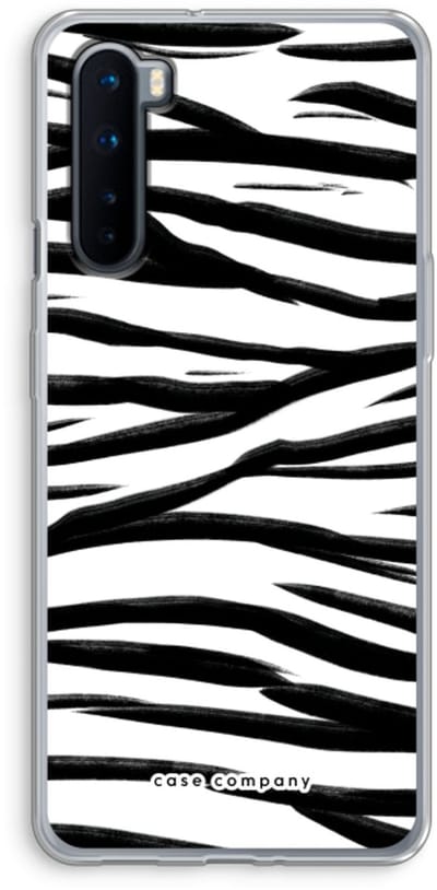 Case Company® - Hoesje geschikt voor OnePlus Nord hoesje - Zebra pattern - Soft Cover Telefoonhoesje - Bescherming aan alle Kanten en Schermrand