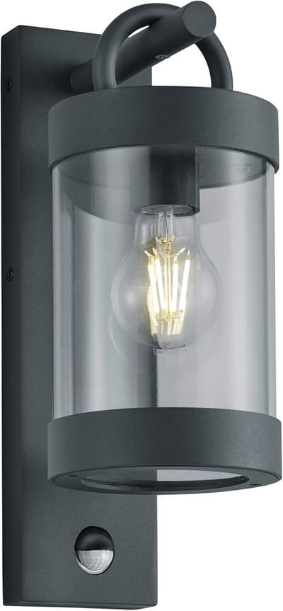 Buitenwandlamp - Wandlamp Buiten - Terras Verlichten - Met Bewegingssensor - IP44 - Antraciet